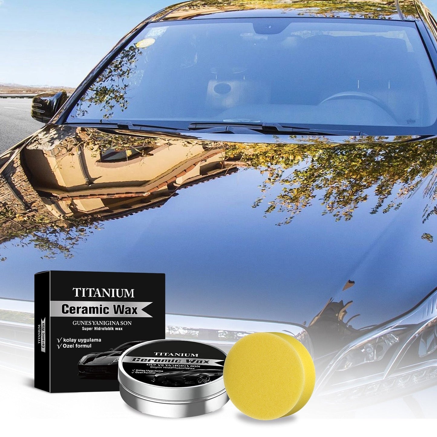 Nano Ceramic Car Wax - Paint Sealant Waterproof Polish Long-Lasting Shine