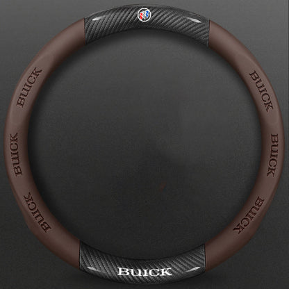 High-Density Carbon Fiber Texture Steering Wheel Cover