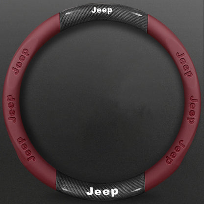 High-Density Carbon Fiber Texture Steering Wheel Cover