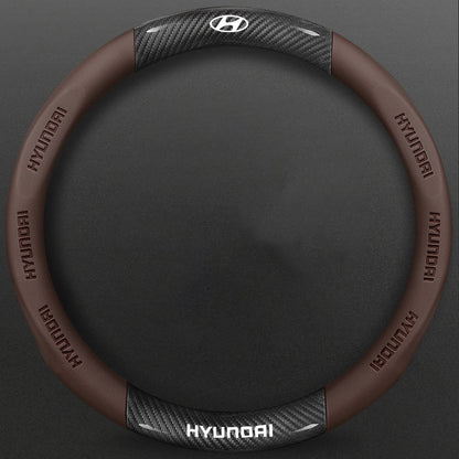 High-Density Carbon Fiber Texture Steering Wheel Cover