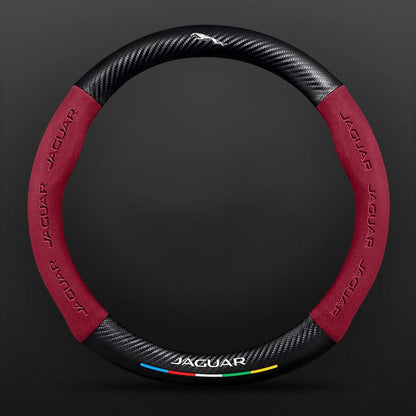 High Strength Carbon Fiber Suede Steering Wheel Cover - Anti-slip, Wear-resistant, Heat Stable, Stylish