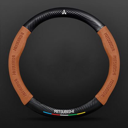 High Strength Carbon Fiber Suede Steering Wheel Cover - Anti-slip, Wear-resistant, Heat Stable, Stylish