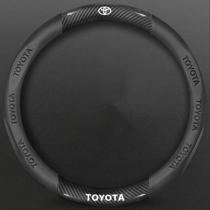 High-Density Carbon Fiber Texture Steering Wheel Cover