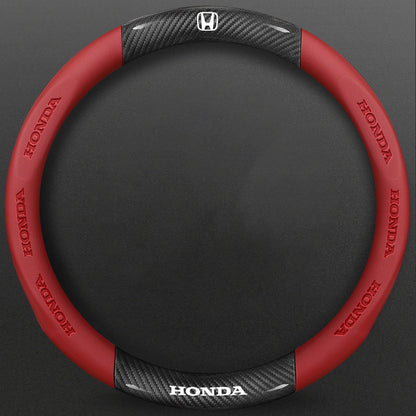 High-Density Carbon Fiber Texture Steering Wheel Cover