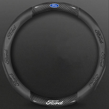 High-Density Carbon Fiber Texture Steering Wheel Cover