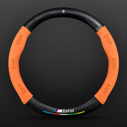High Strength Carbon Fiber Suede Steering Wheel Cover - Anti-slip, Wear-resistant, Heat Stable, Stylish