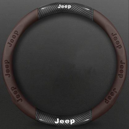 High-Density Carbon Fiber Texture Steering Wheel Cover