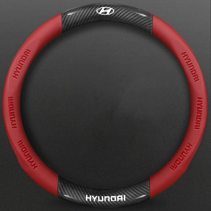 High-Density Carbon Fiber Texture Steering Wheel Cover
