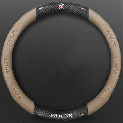 High-Density Carbon Fiber Texture Steering Wheel Cover