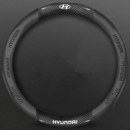 High-Density Carbon Fiber Texture Steering Wheel Cover