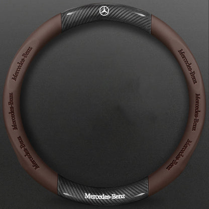 High-Density Carbon Fiber Texture Steering Wheel Cover