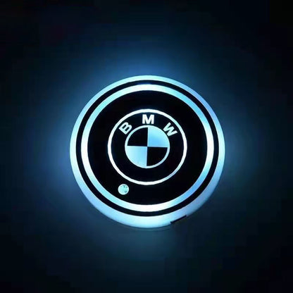 Car Cup Holder LED Coaster – 7-Color Auto Glow, USB Rechargeable, Anti-Slip, Ambient Mood Light