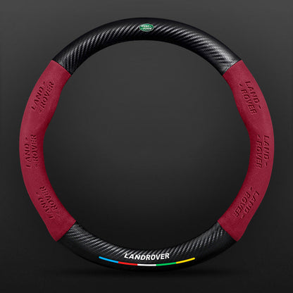 High Strength Carbon Fiber Suede Steering Wheel Cover - Anti-slip, Wear-resistant, Heat Stable, Stylish