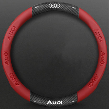 High-Density Carbon Fiber Texture Steering Wheel Cover