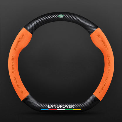 High Strength Carbon Fiber Suede Steering Wheel Cover - Anti-slip, Wear-resistant, Heat Stable, Stylish