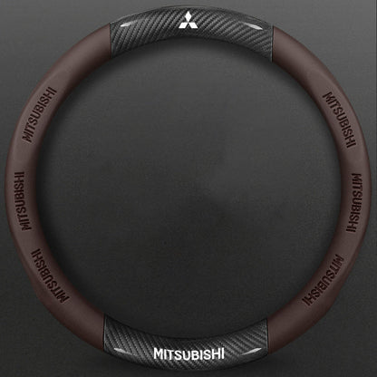 High-Density Carbon Fiber Texture Steering Wheel Cover