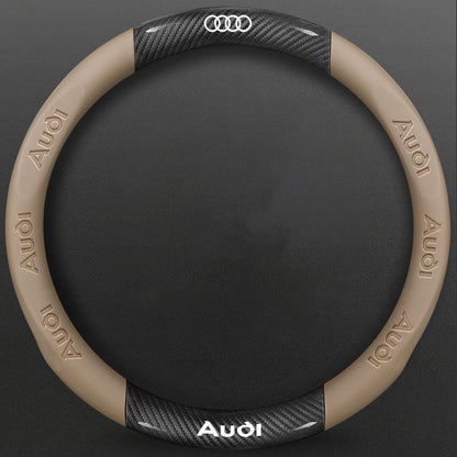 High-Density Carbon Fiber Texture Steering Wheel Cover