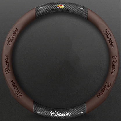 High-Density Carbon Fiber Texture Steering Wheel Cover