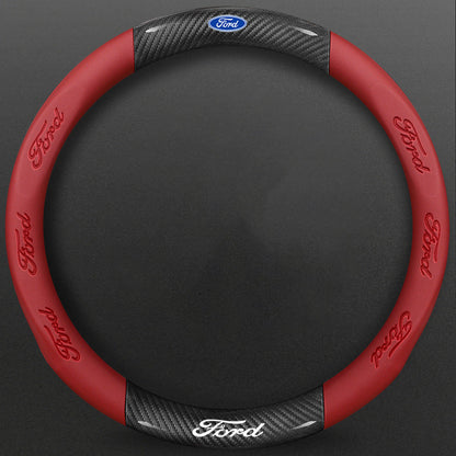 High-Density Carbon Fiber Texture Steering Wheel Cover