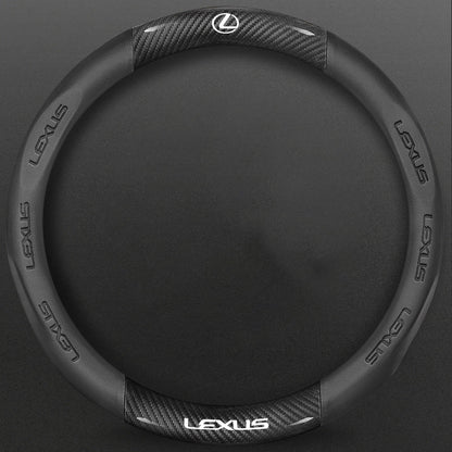 High-Density Carbon Fiber Texture Steering Wheel Cover