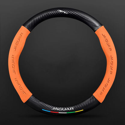 High Strength Carbon Fiber Suede Steering Wheel Cover - Anti-slip, Wear-resistant, Heat Stable, Stylish