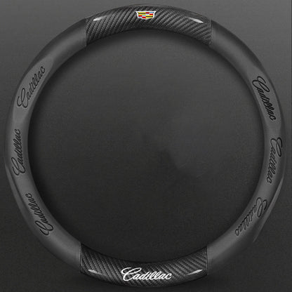 High-Density Carbon Fiber Texture Steering Wheel Cover