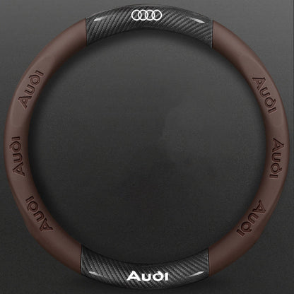 High-Density Carbon Fiber Texture Steering Wheel Cover