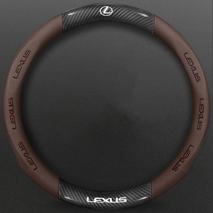 High-Density Carbon Fiber Texture Steering Wheel Cover