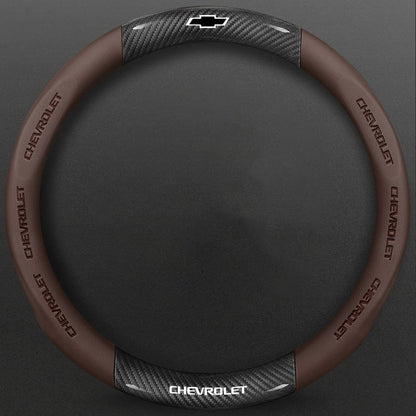 High-Density Carbon Fiber Texture Steering Wheel Cover