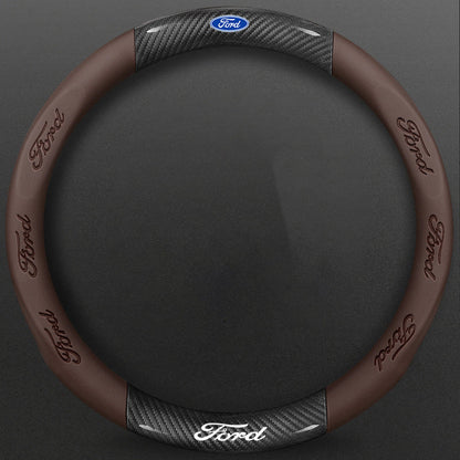 High-Density Carbon Fiber Texture Steering Wheel Cover