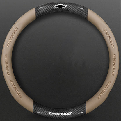 High-Density Carbon Fiber Texture Steering Wheel Cover